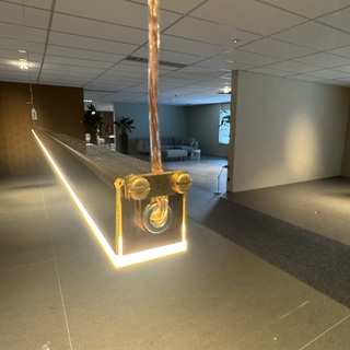 Hanglamp Piet Hein Eek, Line, brass